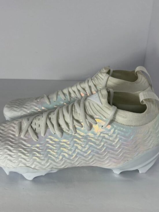 Under Armour Spotlight Pro NBY White Iridescent Football Cleats Mens Size 13 main image 7